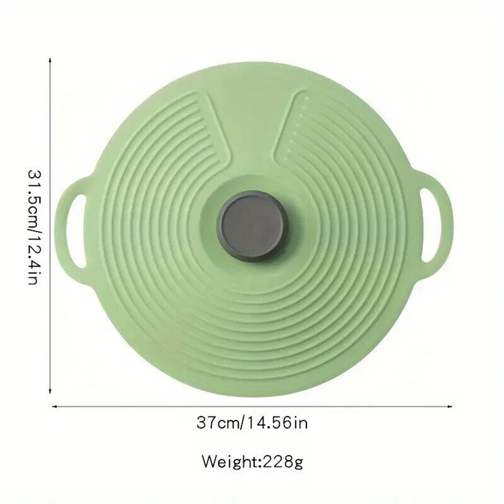 Pan Pot Lid Cover Cookware Boil Over Spill Stopper Food Fresh Keeping Cover
